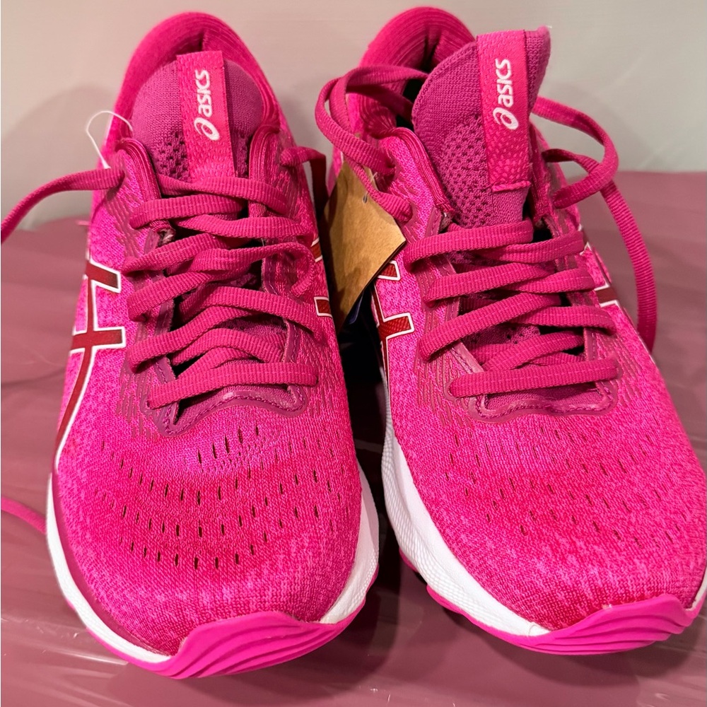 ASICS ortholite Women's Fuchsia Athletic Shoes - Picture 4 of 4